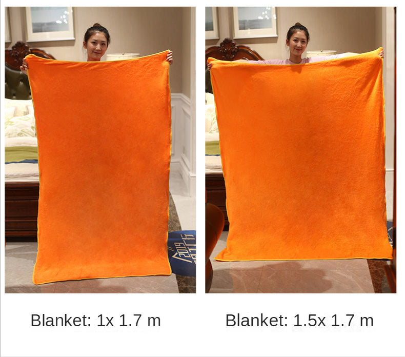 Cute 3 In1 Stuffed Hand Warmer Bag bunny Pillow Blanket