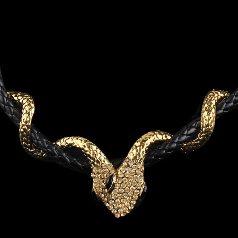 Amazing Double Snake Necklace