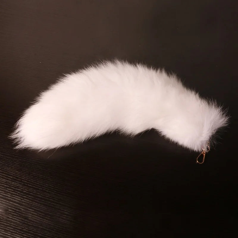Unique Wolf Tail Fur Keychains