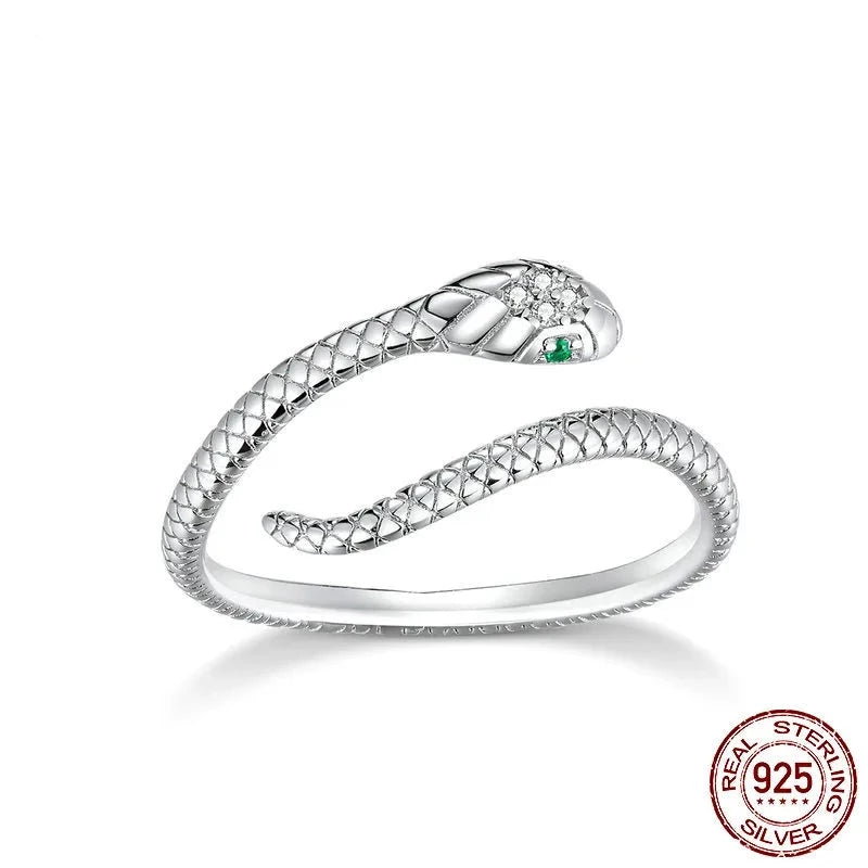 Amazing 925 Sterling Silver Snake Ring