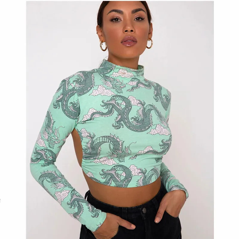 Luxury Dragon Crop Top