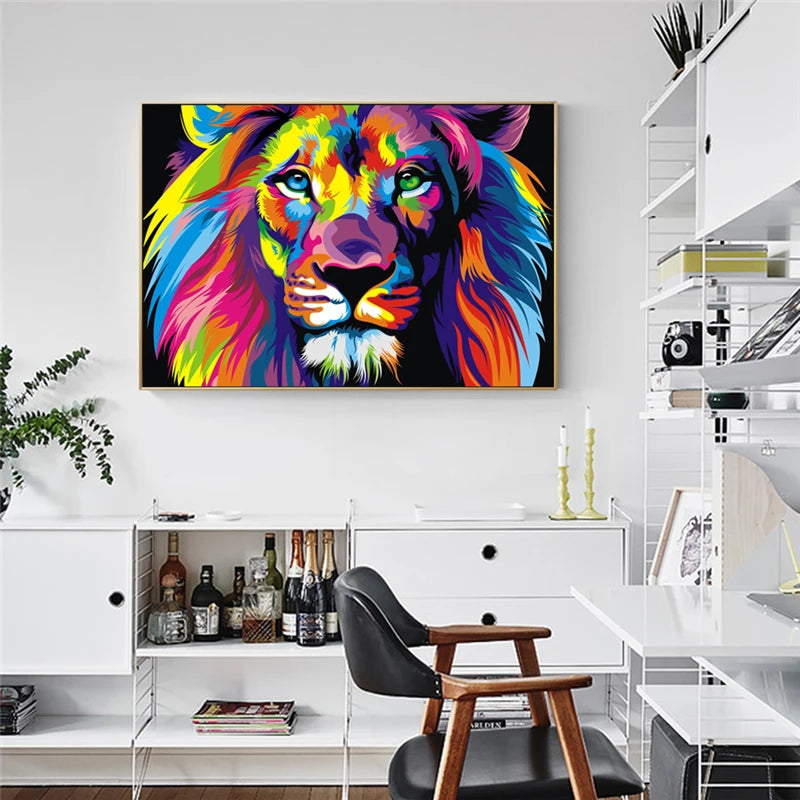 Exclusive Unique Lion Canvas