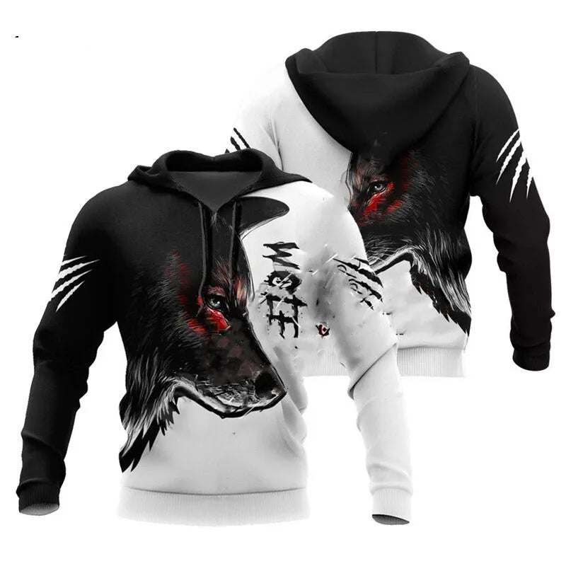 Unique wolf Hoodies