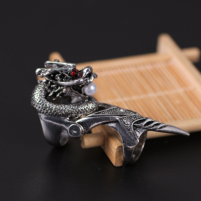 New Gothic Dragon Ring