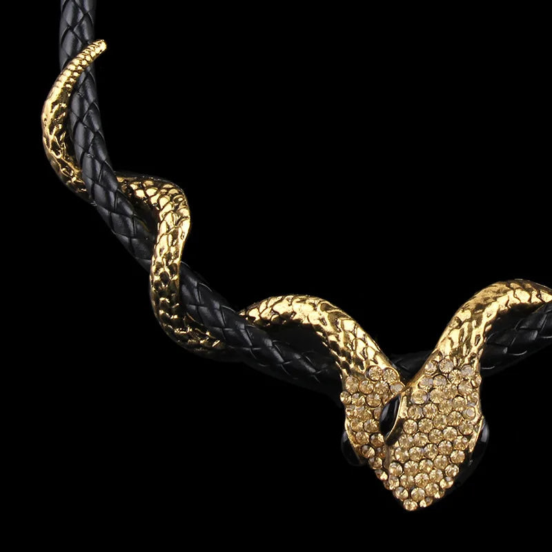 Amazing Double Snake Necklace