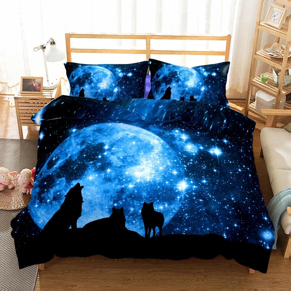 Unique Wolf Duvet Set