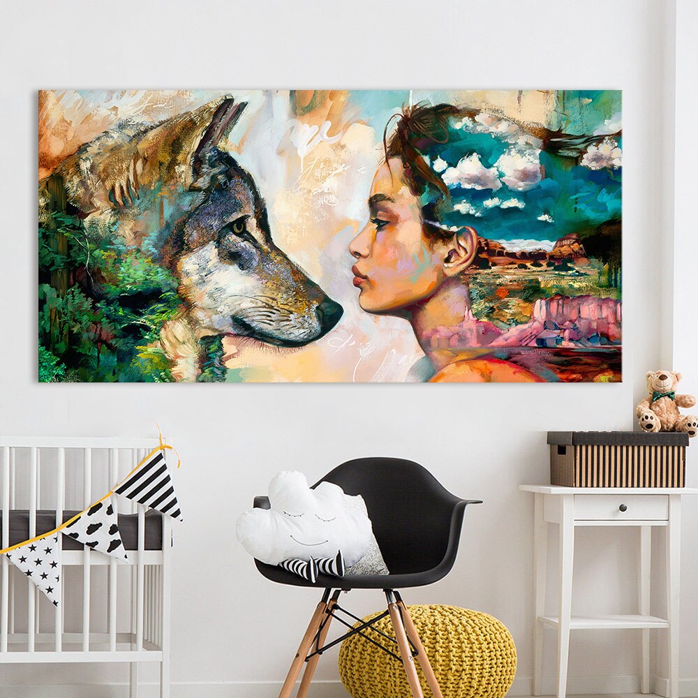 Artistic Wolf Canvas
