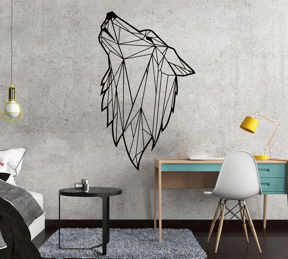 Exclusive Nordic Style Wolf Vinyl Wall Sticker