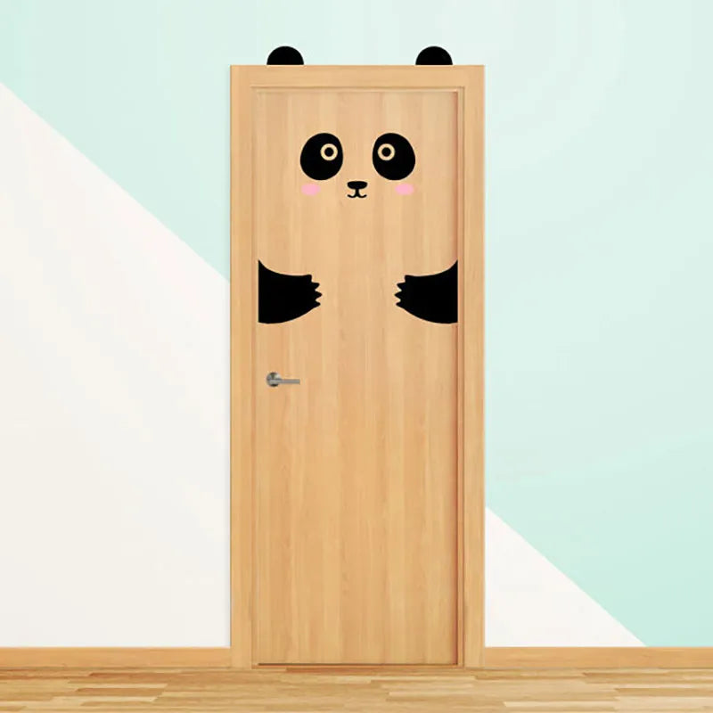 Cute Panda Door Sticker