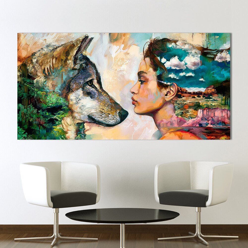 Artistic Wolf Canvas