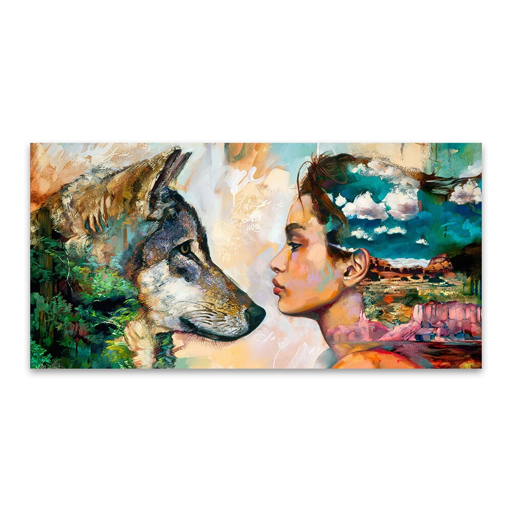 Artistic Wolf Canvas