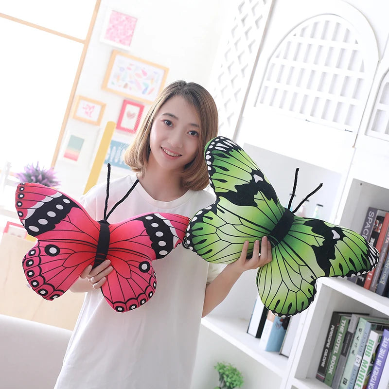 Colorful Butterfly Plush Pillow