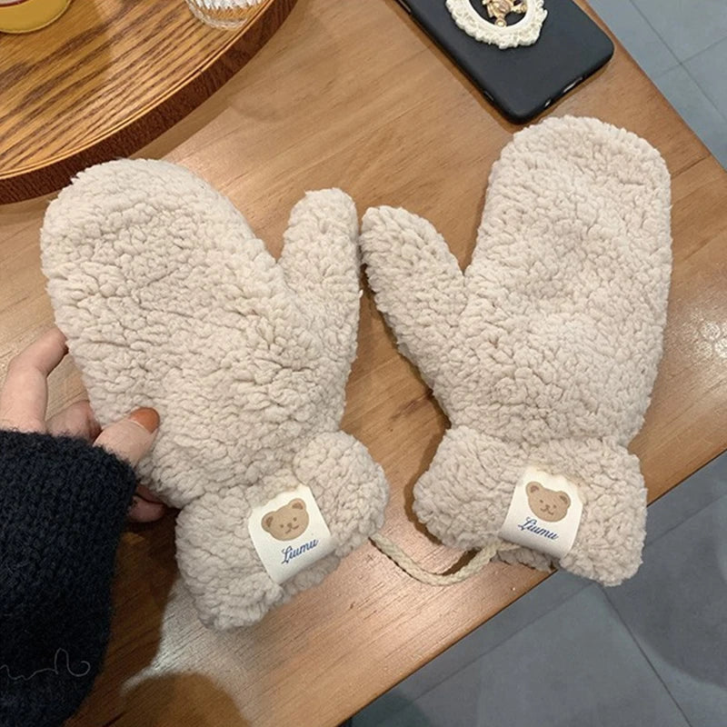 Cute Bear Warm Gloves