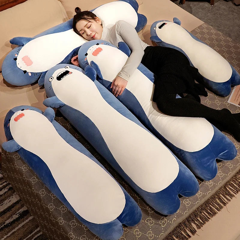 Cute Long Shark Plush Pillow
