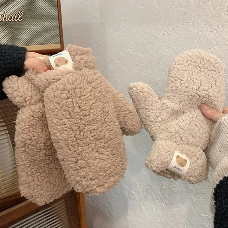 Cute Bear Warm Gloves