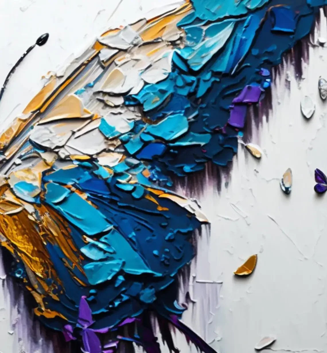 Abstract Butterfly Canvas