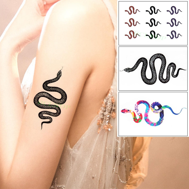 Amazing Snake Temporary Tattoo