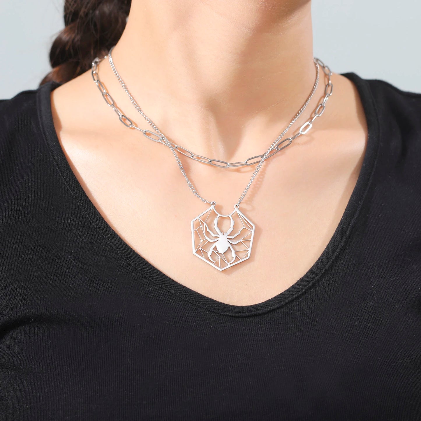Amazing Spider Web Necklace