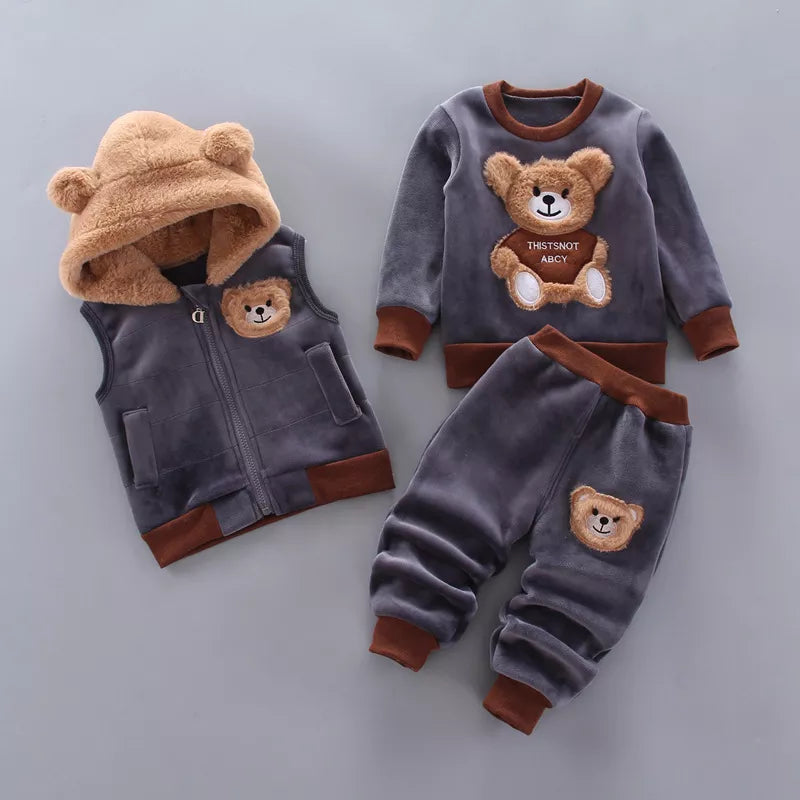 Winter Bear Baby Clothes Sets