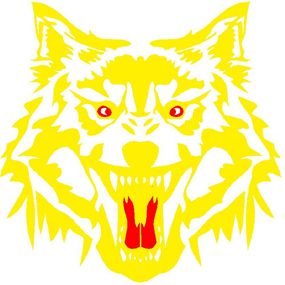 Amazing Wolf Head Car Sticker