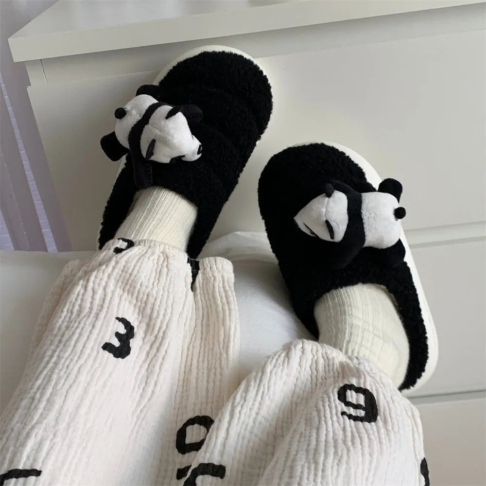 Cute panda slippers