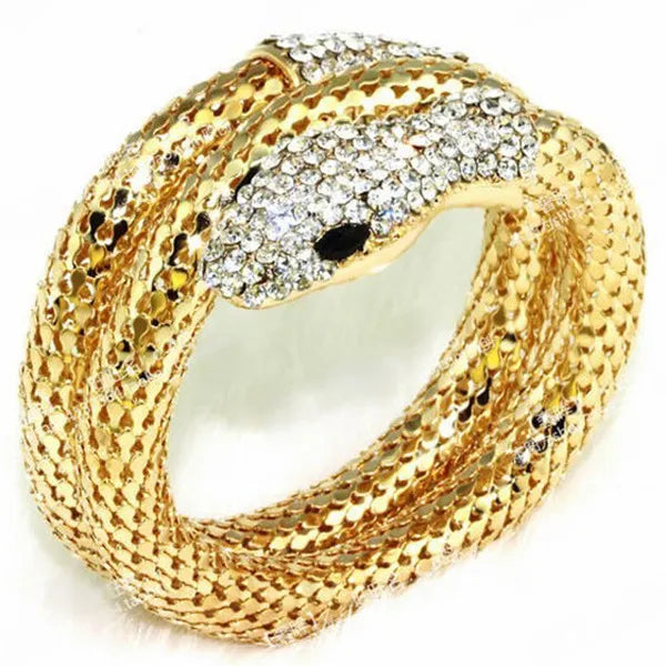 Luxury snake-shaped bracelet