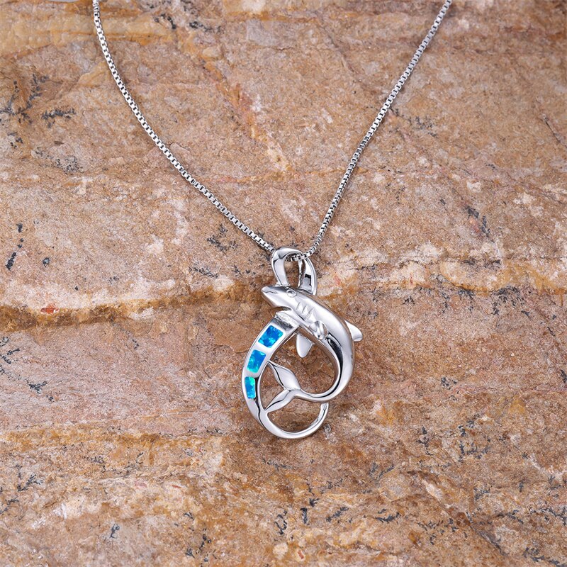 Exclusive Silver Shark Necklace