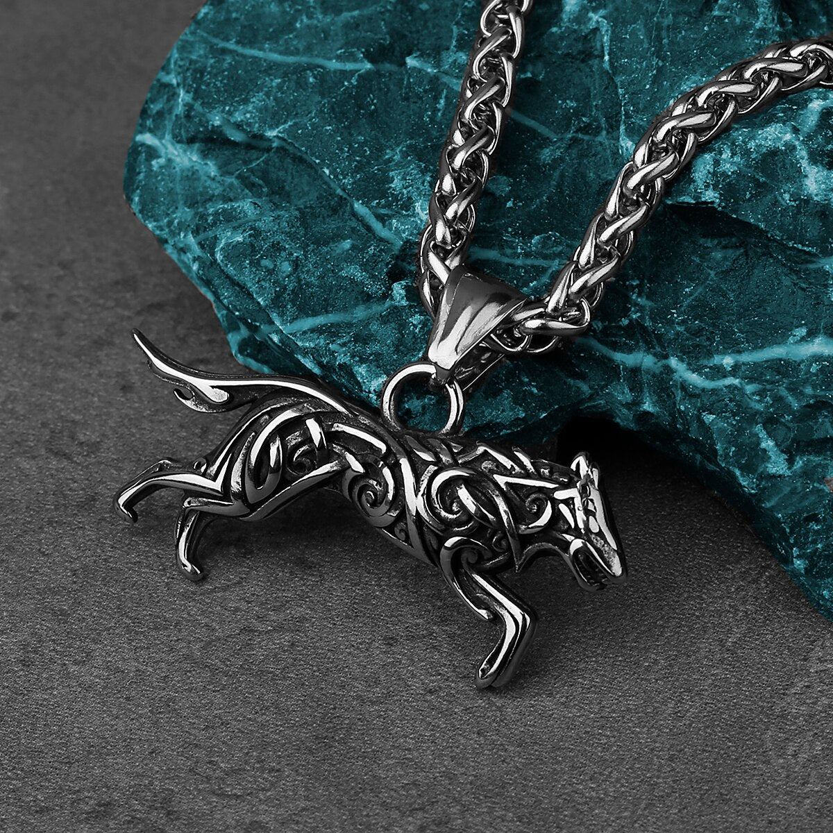 Amazing Wolf Stainless Steel Necklace