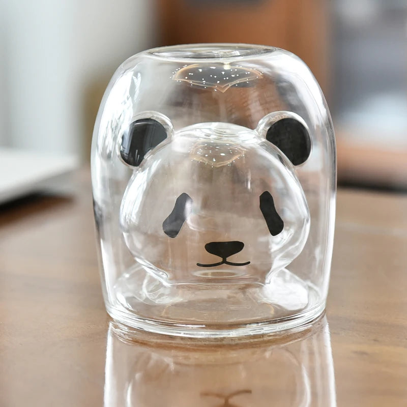 Cute Panda Glass Mug