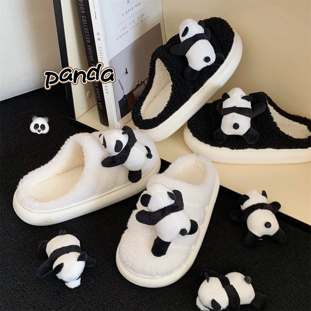 Cute panda slippers