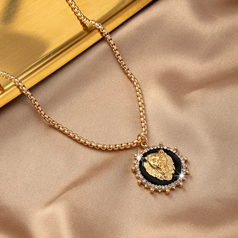 Unique Lion Head Necklace