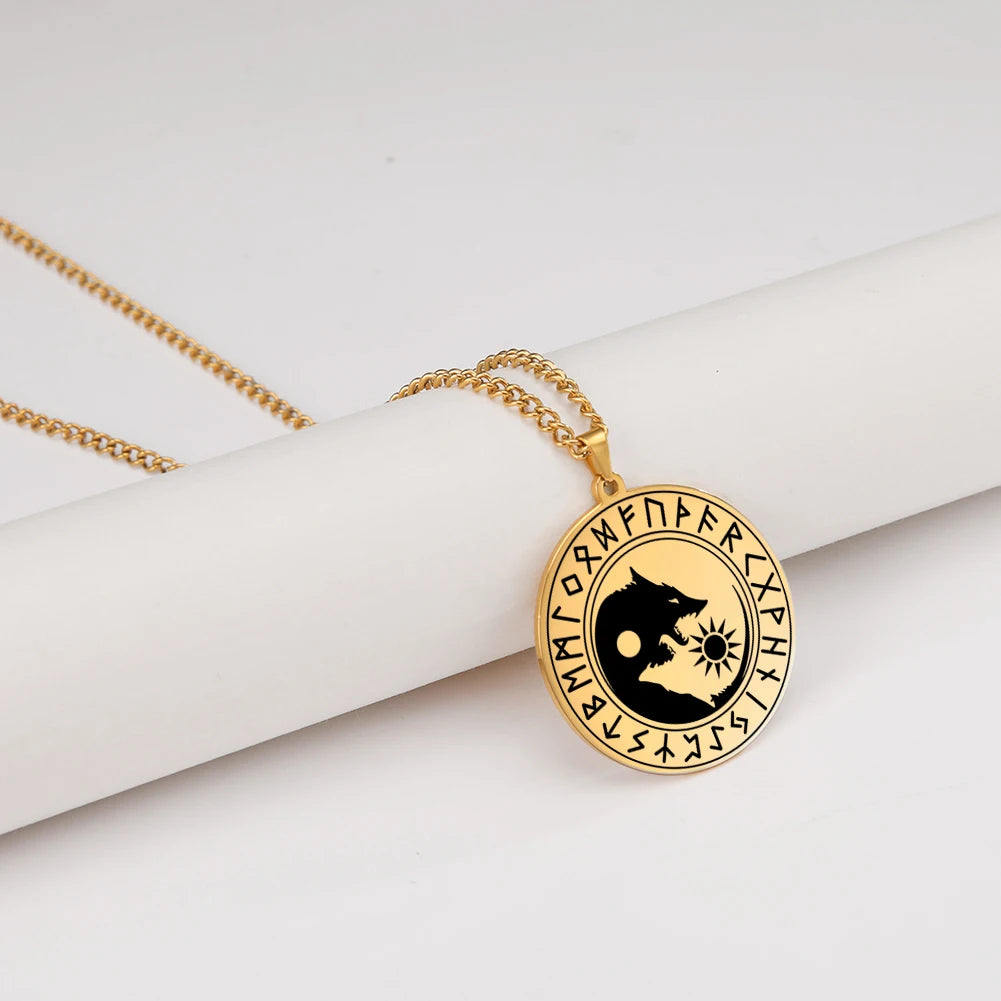 Unique Yin Yang Wolf Necklace