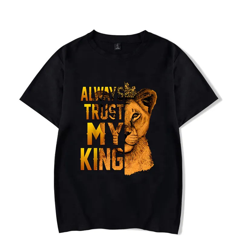 Amazing Lion King and Queen Couples T Shirt