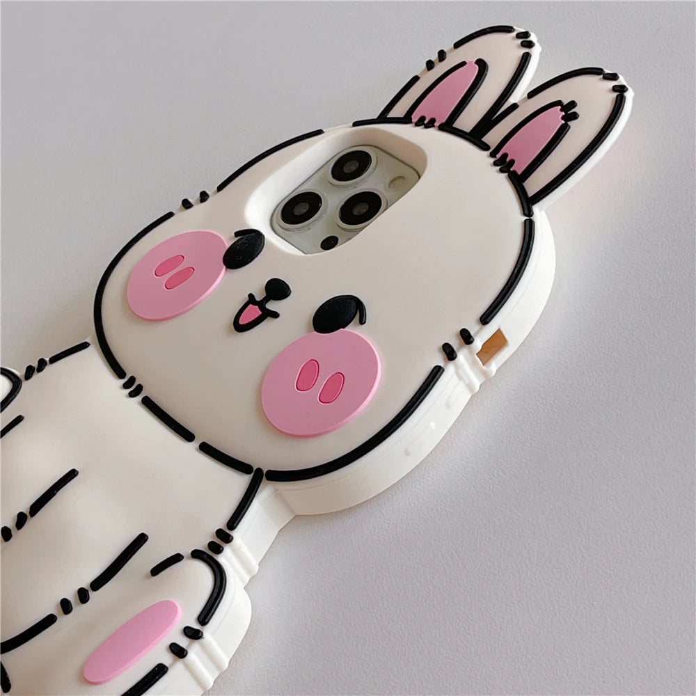 3D Rabbit Phone Case