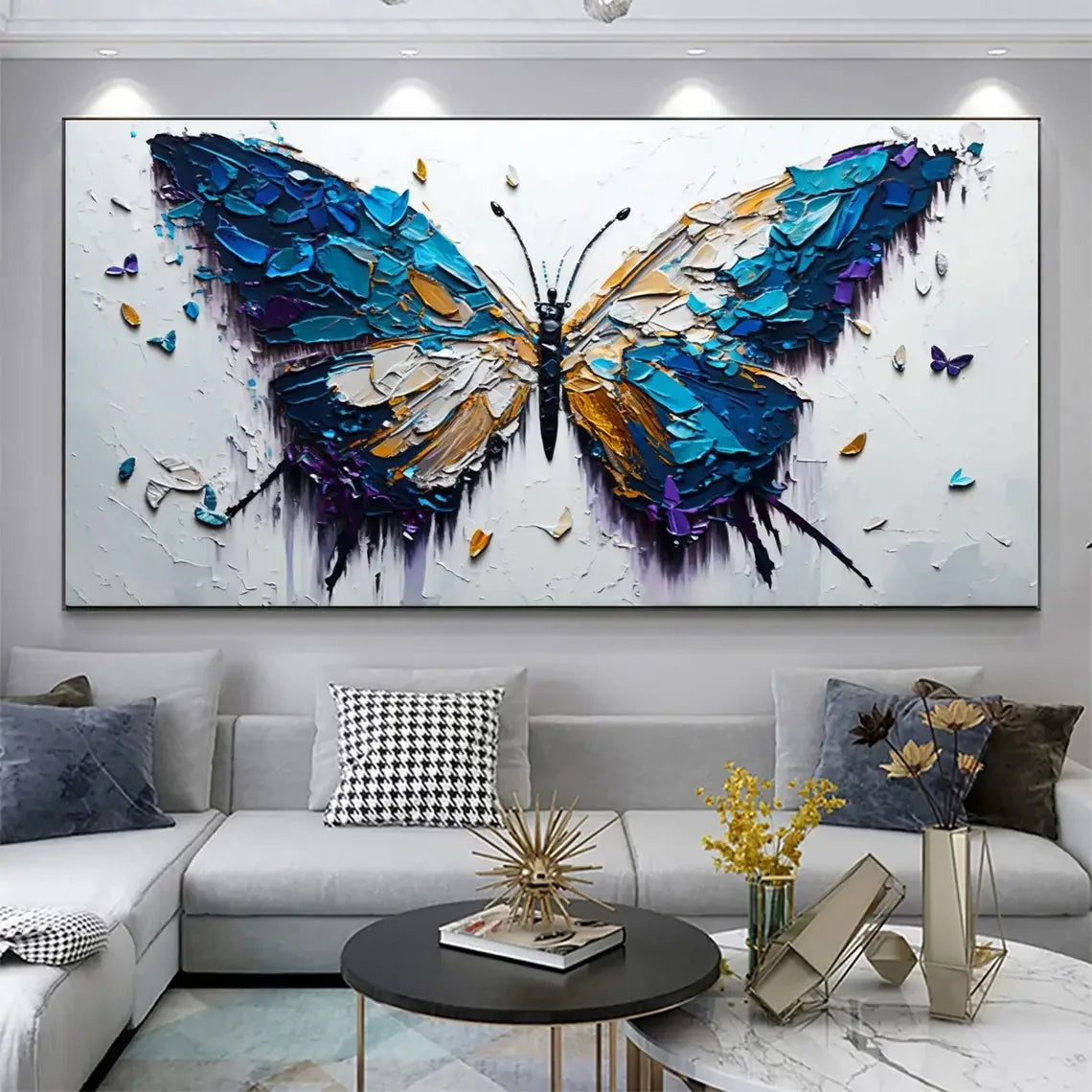 Abstract Butterfly Canvas
