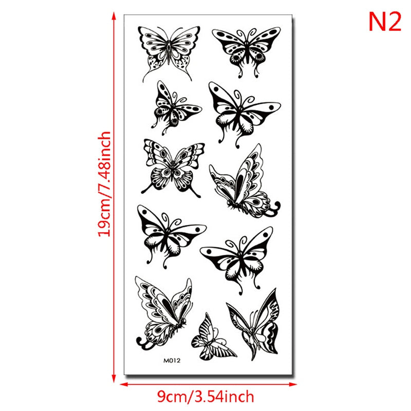 Luxury Butterfly Temporary Tattoo