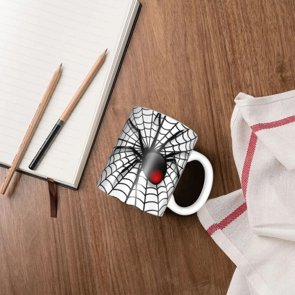 Unique Spider In Web Mugs