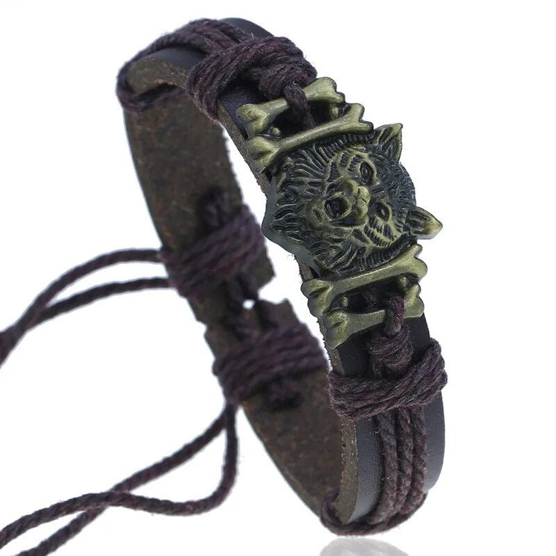 Unique Wolf Head Bracelet