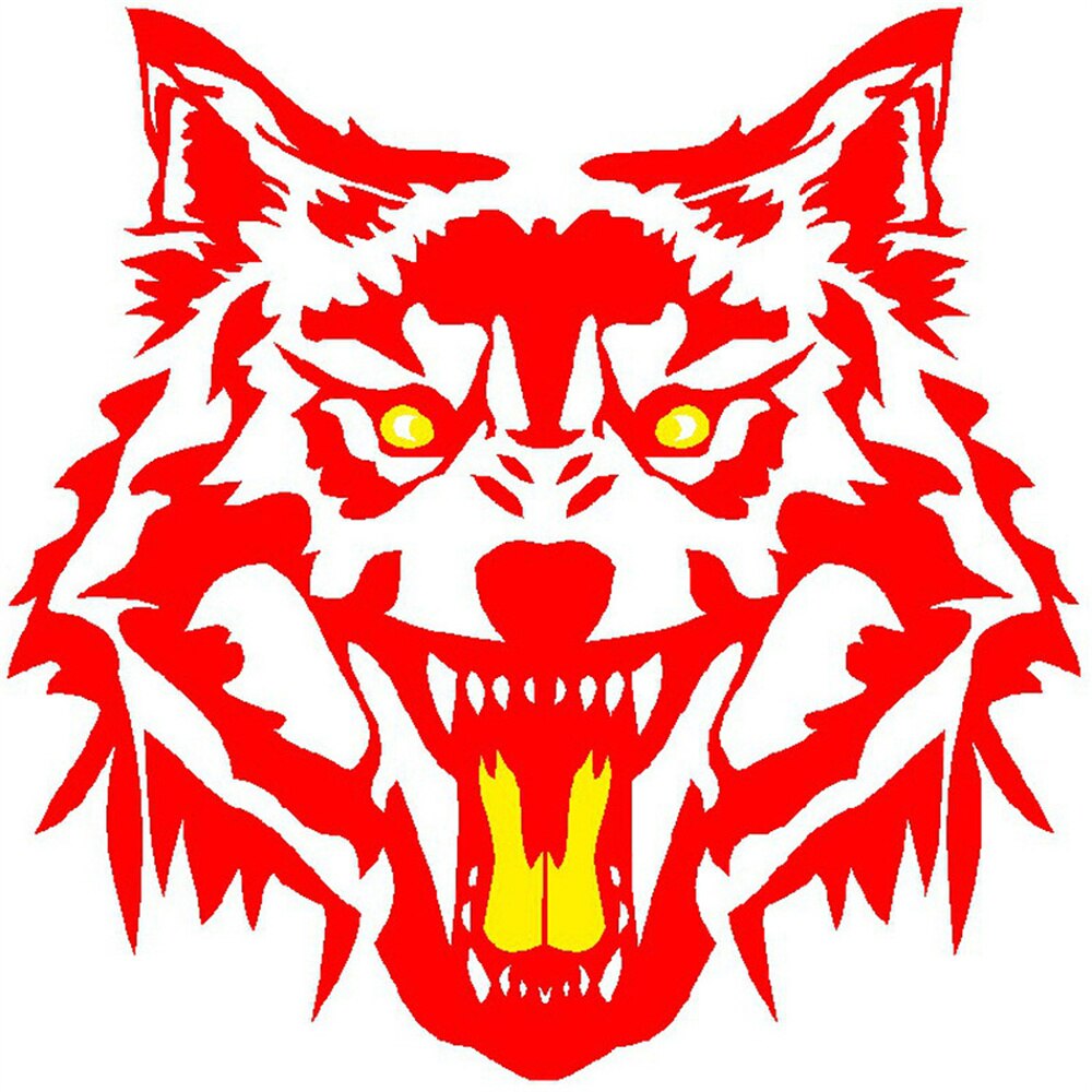 Amazing Wolf Head Car Sticker