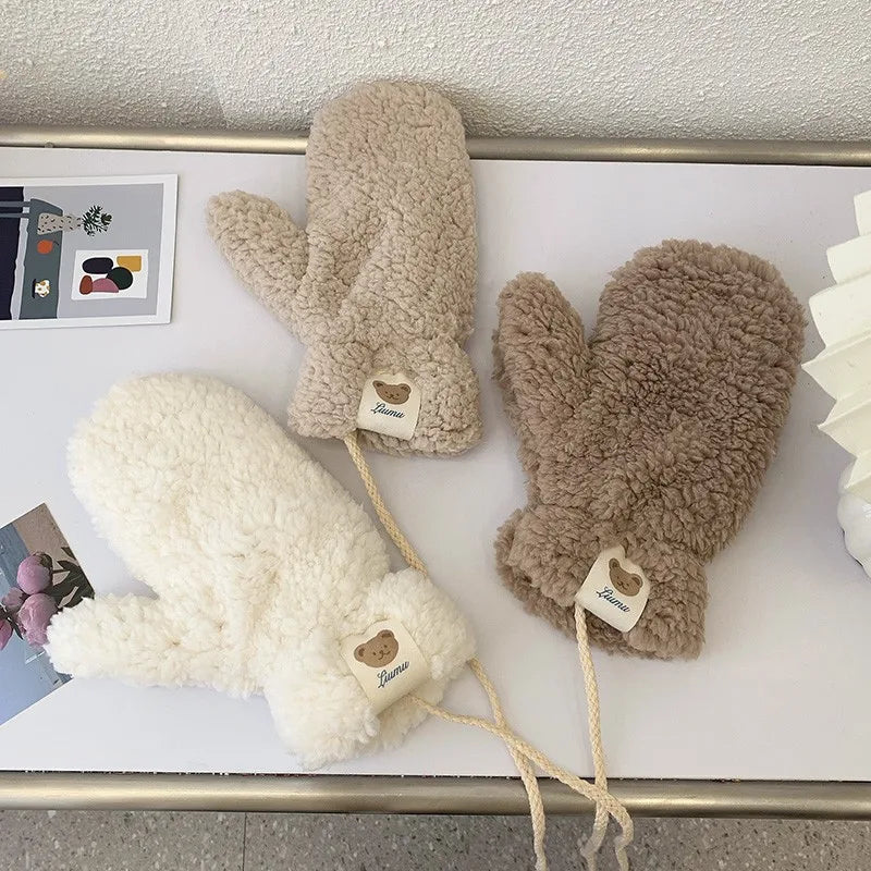 Cute Bear Warm Gloves
