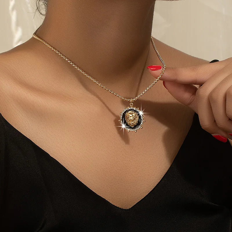 Unique Lion Head Necklace
