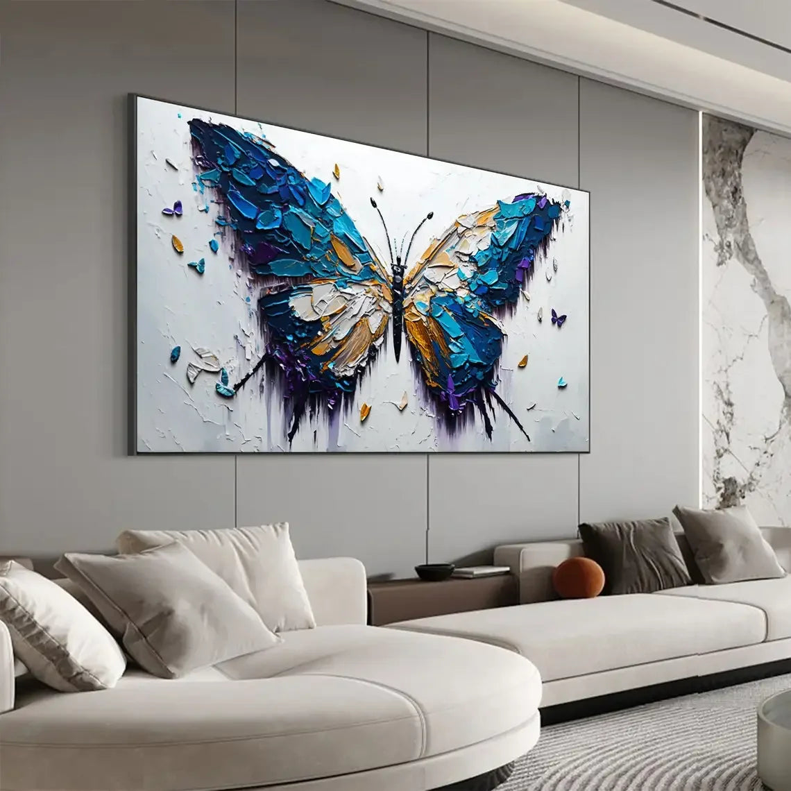 Abstract Butterfly Canvas