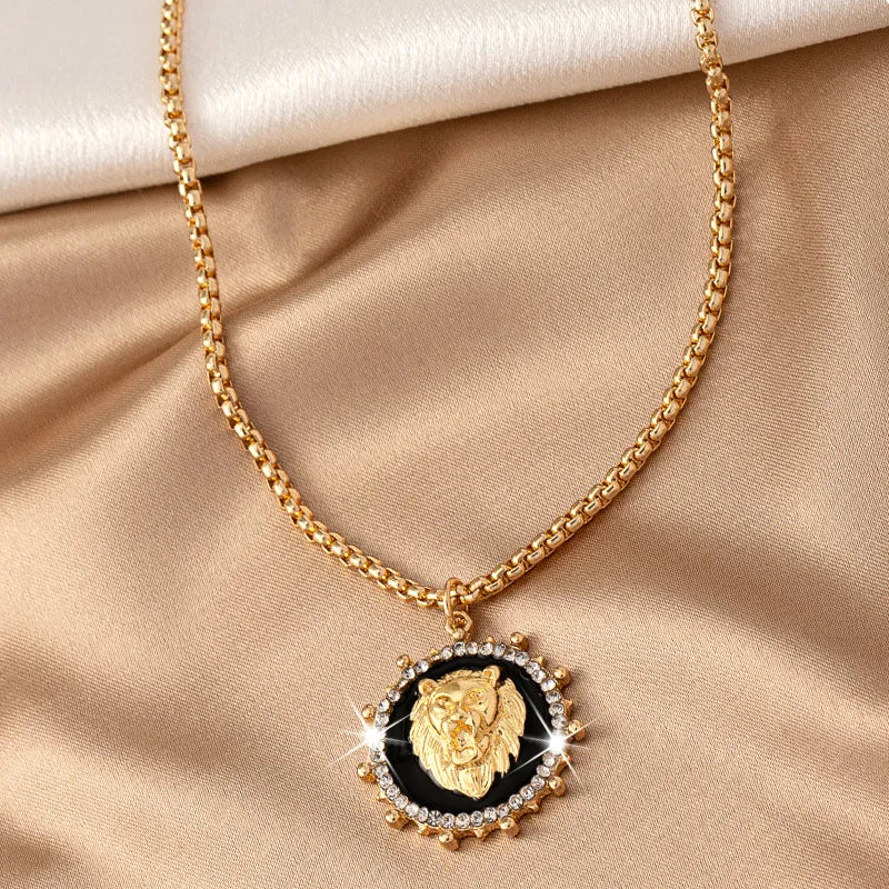 Unique Lion Head Necklace