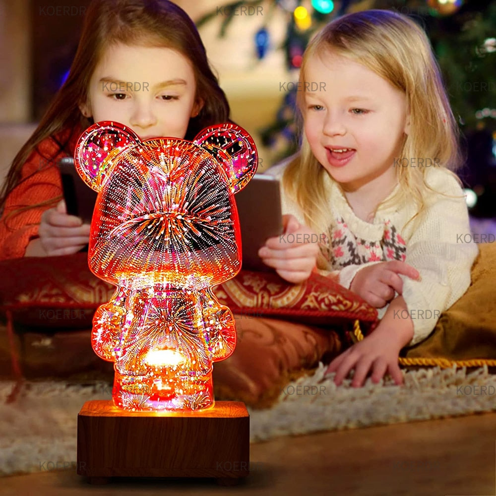 Little Bear Fireworks Night Light