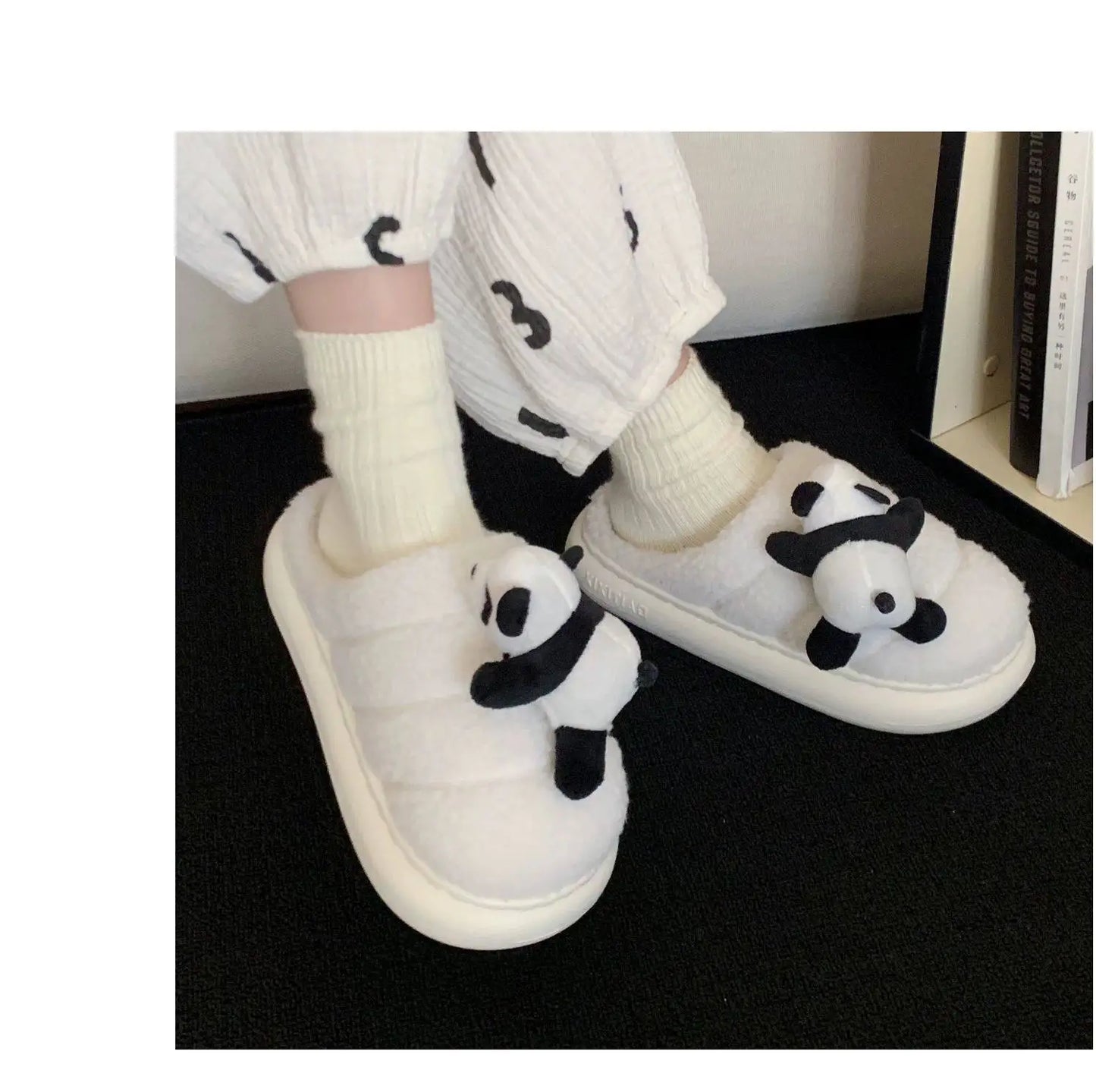 Cute panda slippers