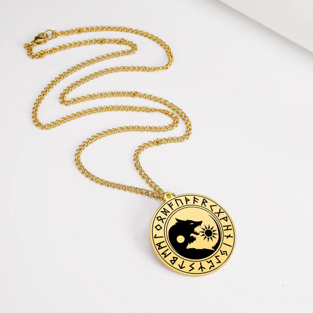 Unique Yin Yang Wolf Necklace