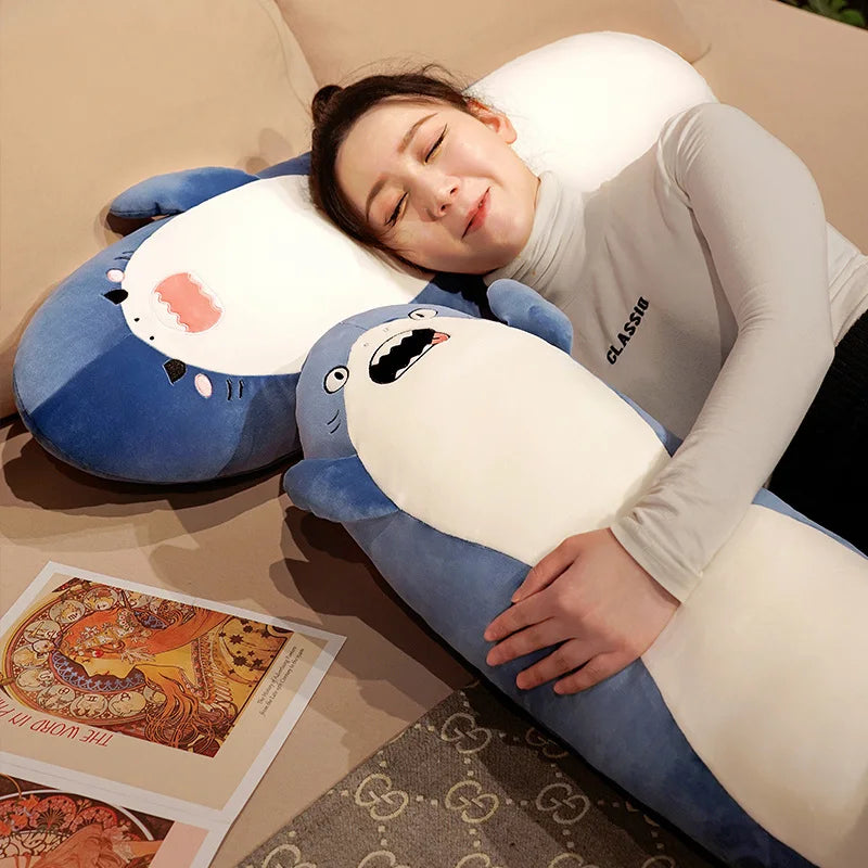 Cute Long Shark Plush Pillow