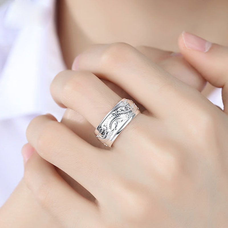 New S925 Silver Dragon Ring
