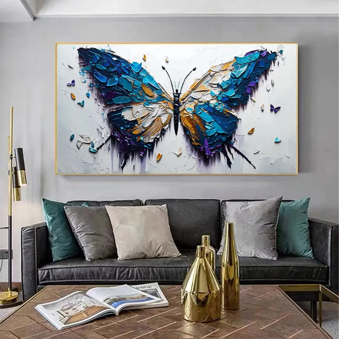 Abstract Butterfly Canvas