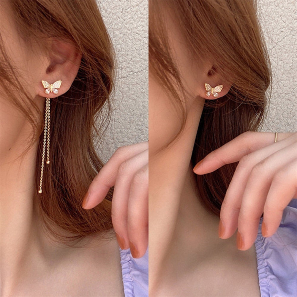 Trendy Butterfly Earrings